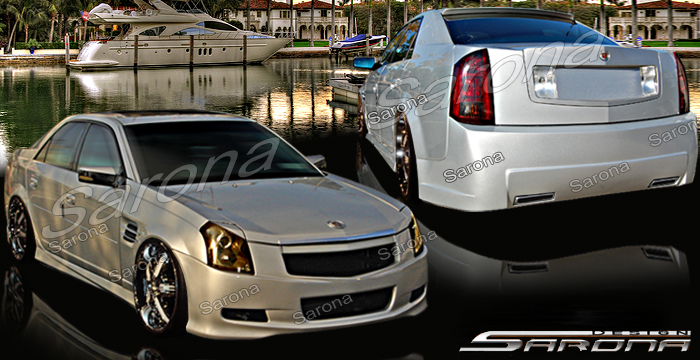 Custom Cadillac CTS Body Kit  Sedan (2003 - 2007) - $1390.00 (Manufacturer Sarona, Part #CD-014-KT)